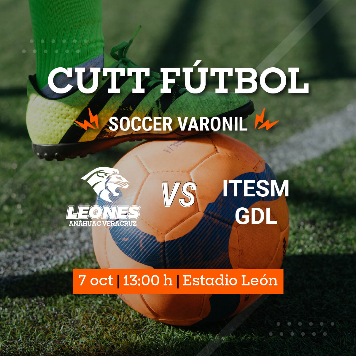 CUTT Fútbol Soccer Varonil: Leones vs ITESM GDL CUTT Fútbol Soccer Varonil: Leones vs ITESM GDL