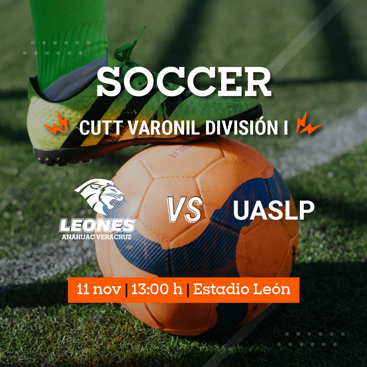 CUTT Fútbol Soccer Varonil: Leones vs UASLP CUTT Fútbol Soccer Varonil: Leones vs UASLP
