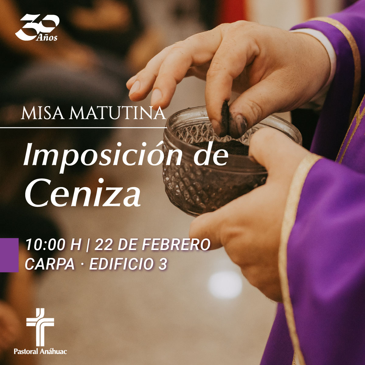 Misa Matutina de Imposición de Ceniza Misa Matutina de Imposición de Ceniza