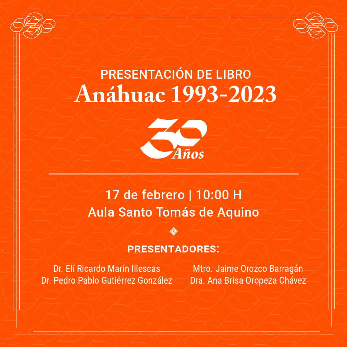 Presentación del Libro del 30 Aniversario Presentación del Libro del 30 Aniversario