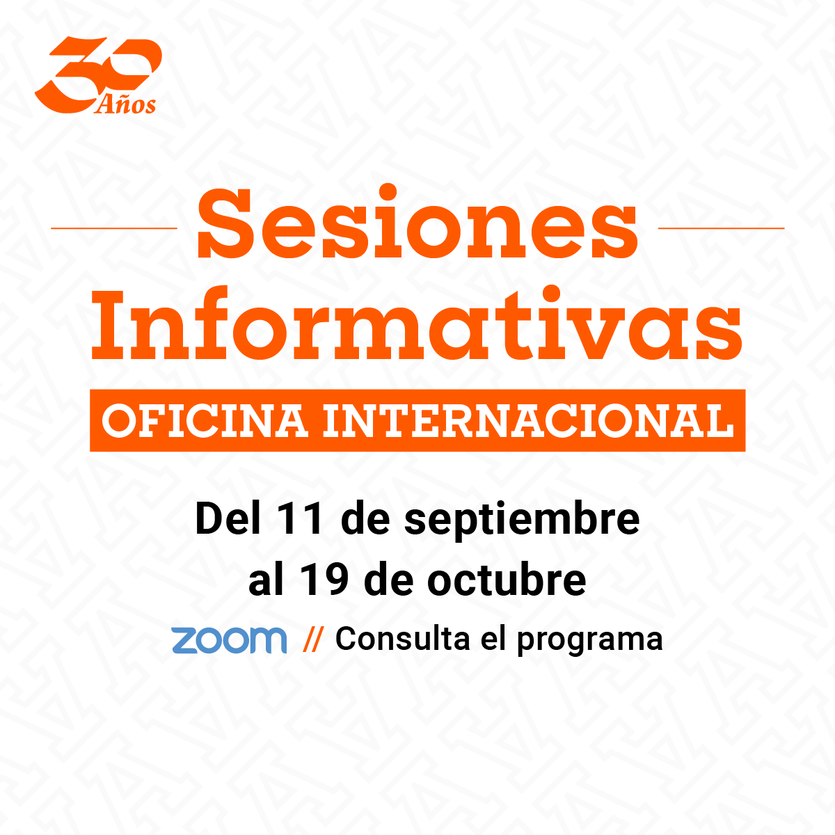 Sesiones Informativas Sesiones Informativas