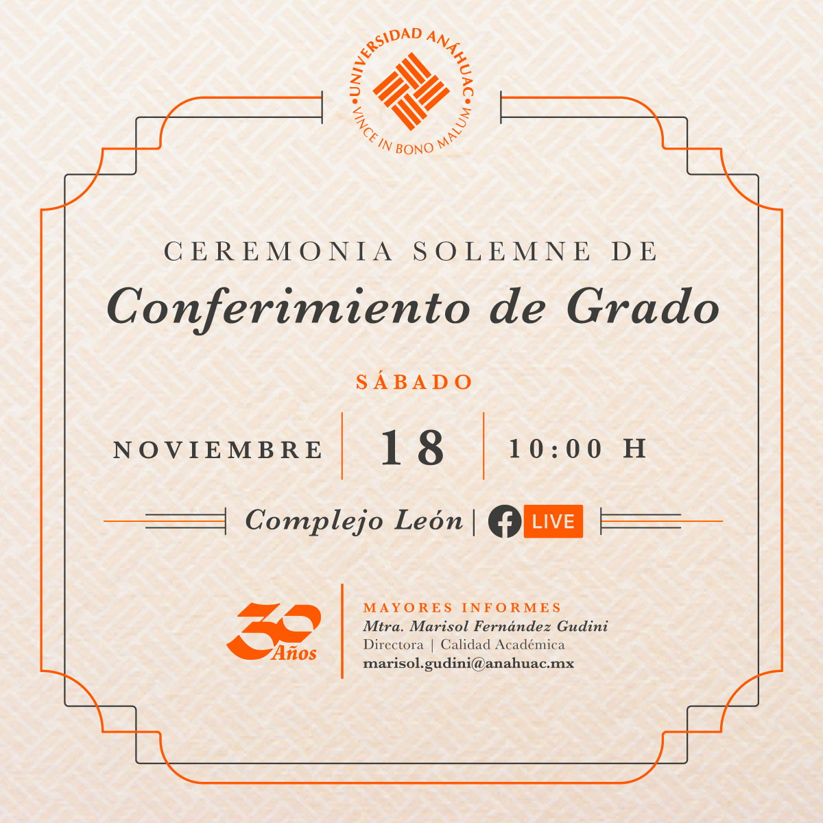 Conferimiento de Grado