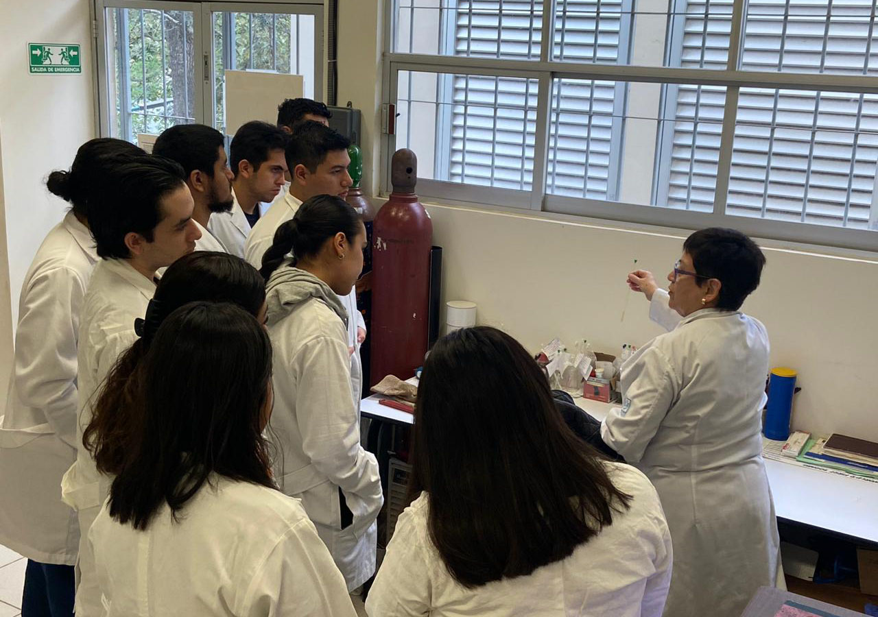 5 / 5 - Alumnos de Ingeniería Visitan el Instituto de Química Aplicada de la Universidad