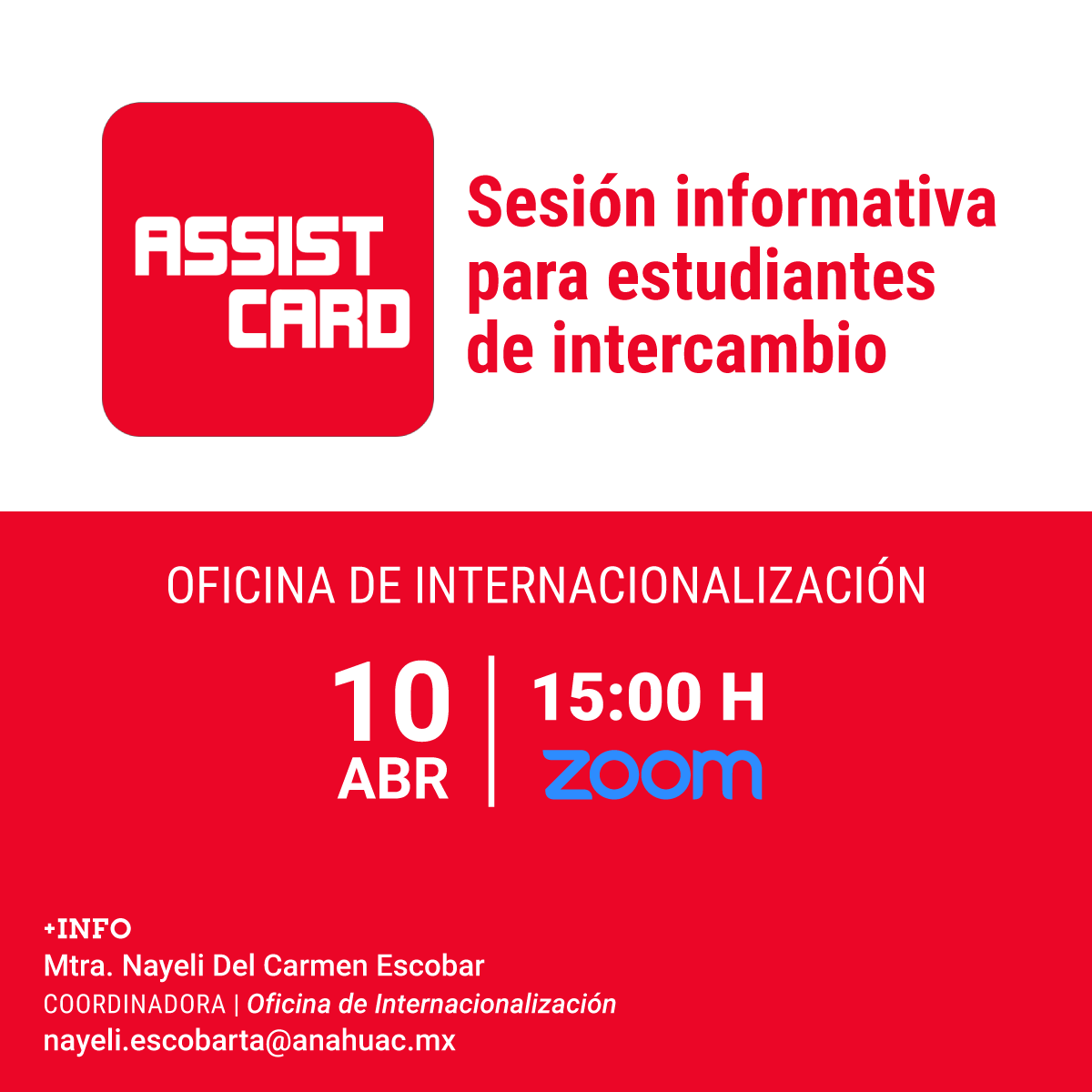 Assist Card: Sesión Informativa Assist Card: Sesión Informativa