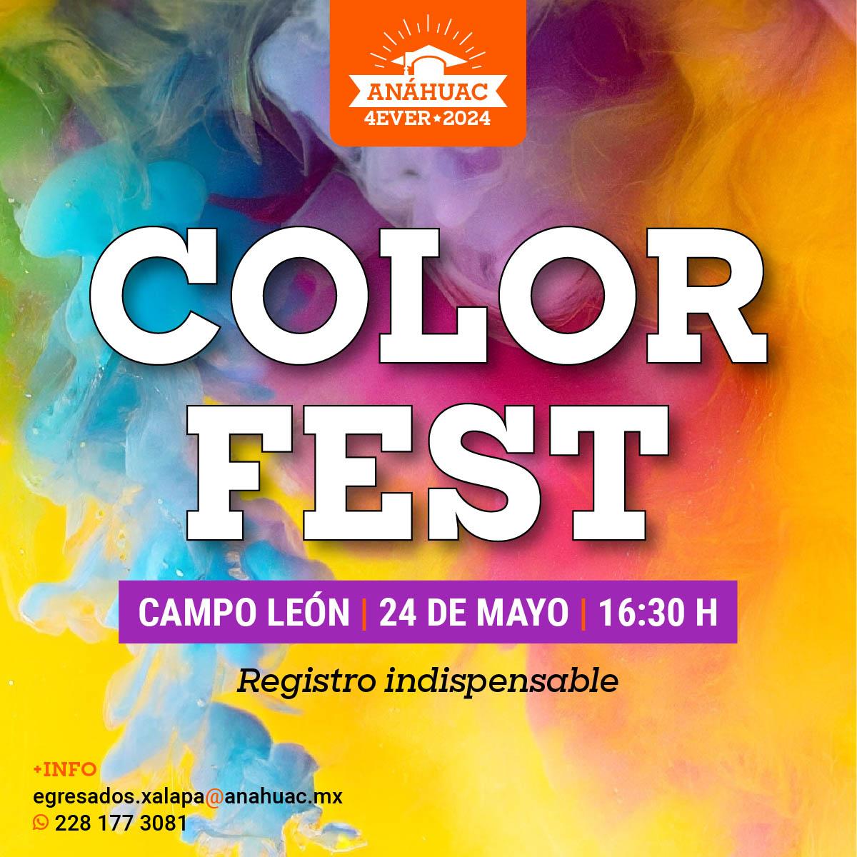 Anáhuac 4Ever 2024: Color Fest Anáhuac 4Ever 2024: Color Fest