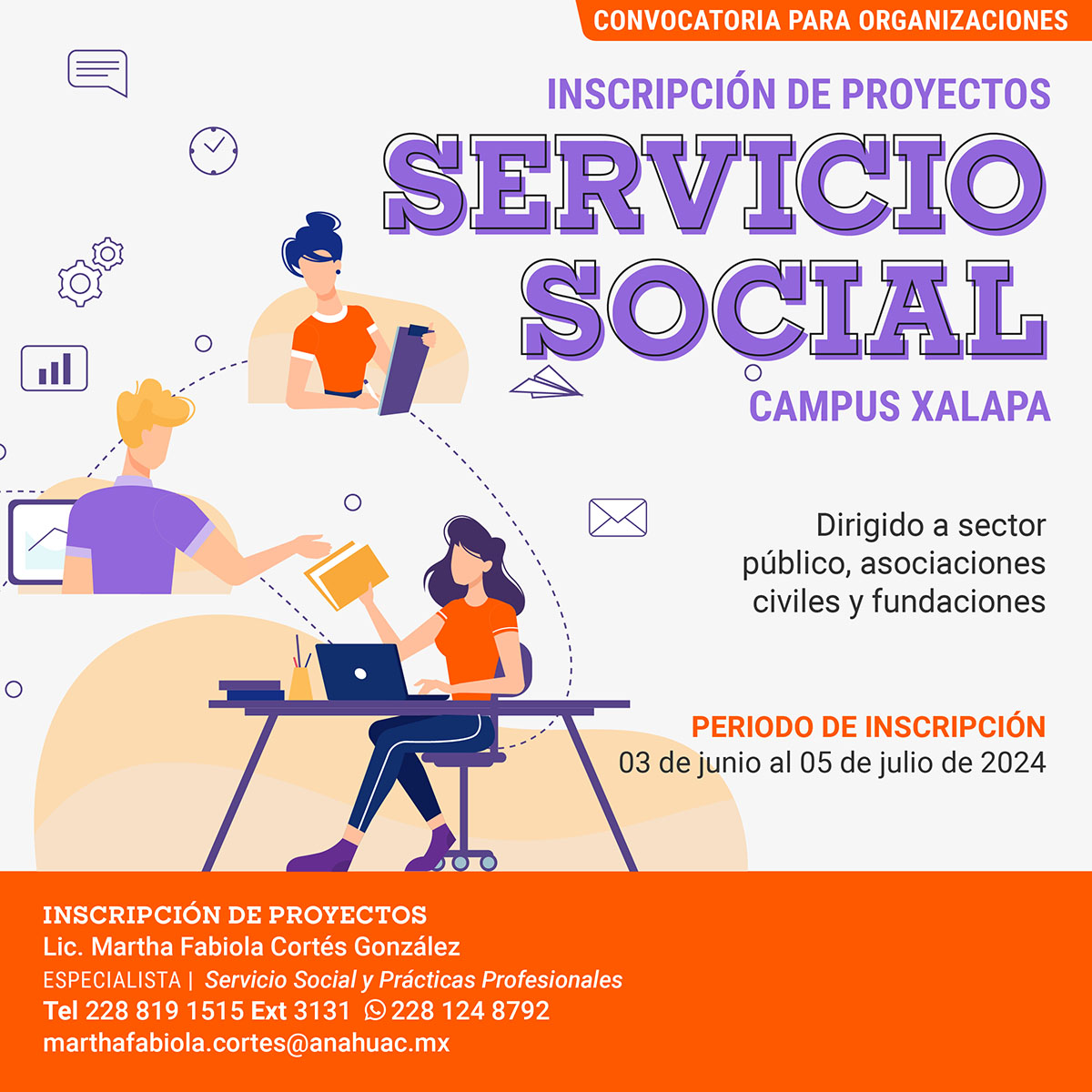 Servicio Social: Convocatoria para Organizaciones