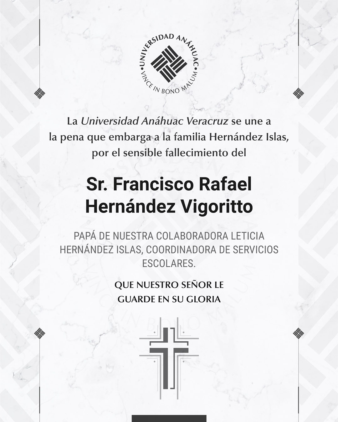 2 / 12 - Sr. Francisco Rafael Hernández Vigoritto