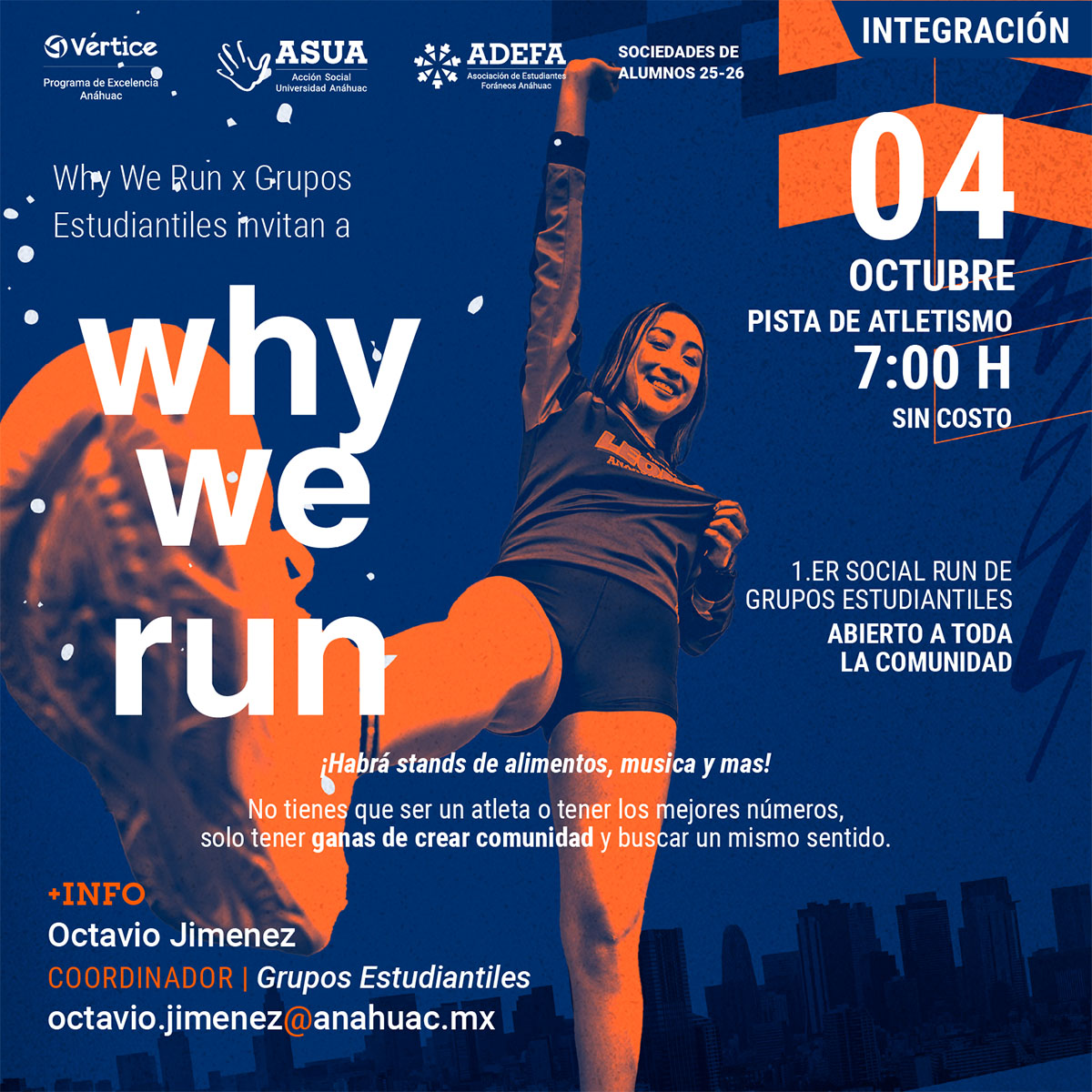 Cerrar vista en pantalla completa Why We Run X Grupos Estudiantiles