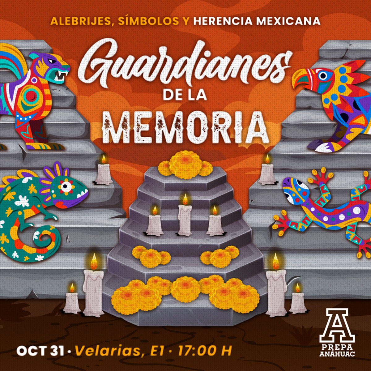Cerrar vista en pantalla completa Guardianes de la Memoria: Alebrijes, Símbolos y Herencia Mexicana
