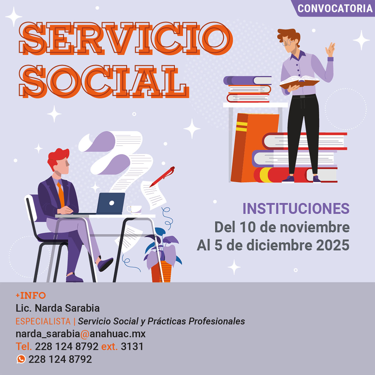 Cerrar vista en pantalla completa Servicio Social: Convocatoria para Organizaciones