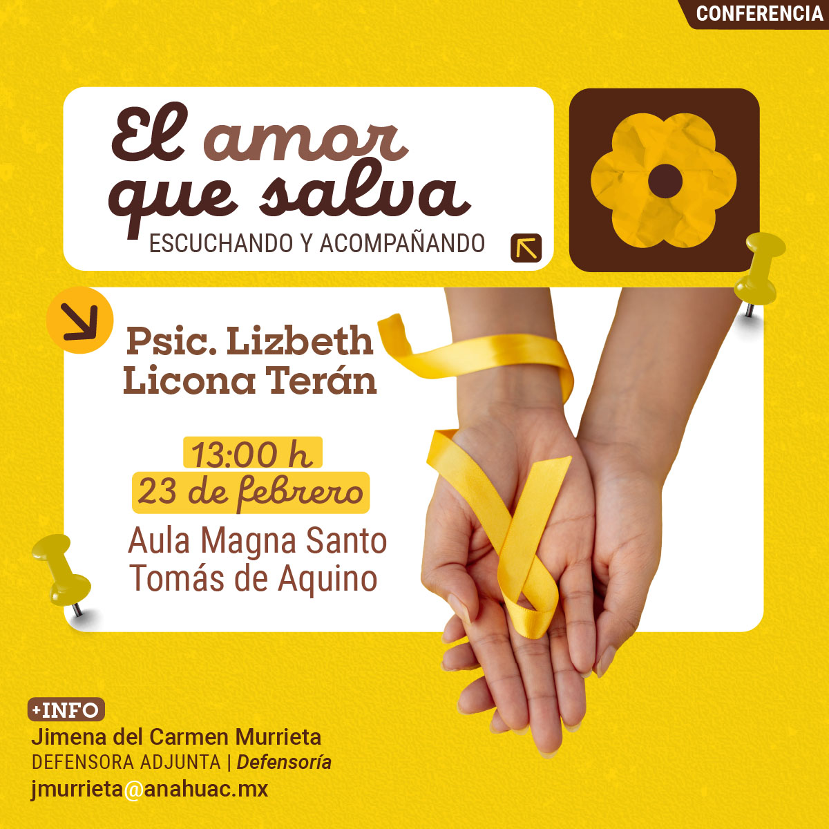 Cerrar vista en pantalla completa El Amor que Salva: Escuchando y Acompañando