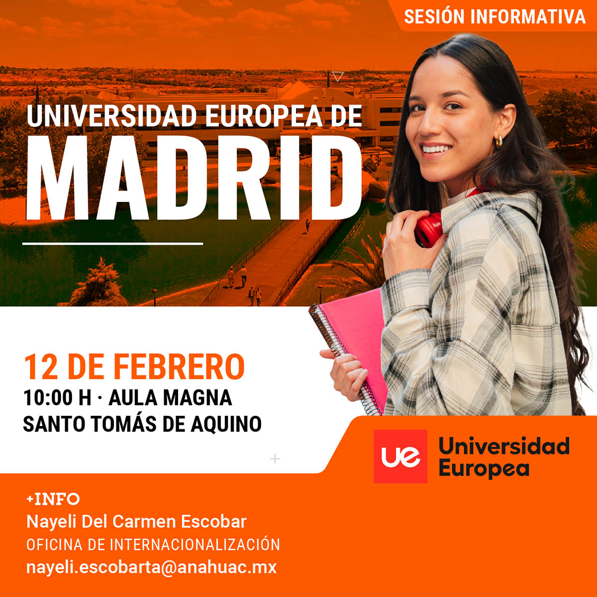 Cerrar vista en pantalla completa Sesión Informativa: Universidad Europea de Madrid