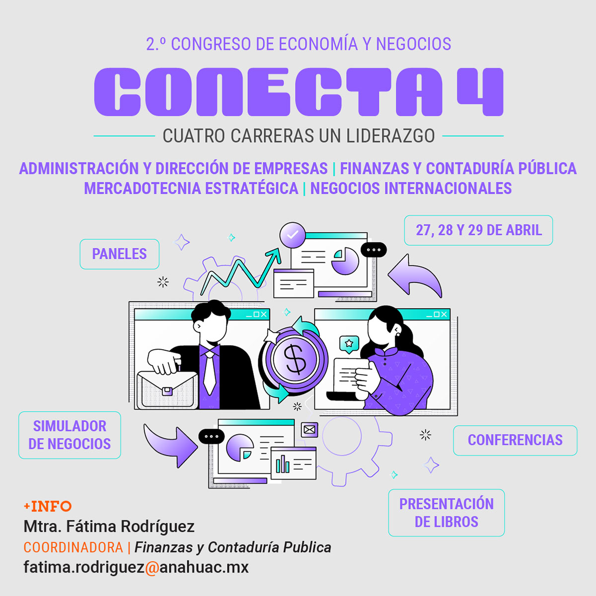 Cerrar vista en pantalla completa Conecta 4: Cuatro Carreras un Liderazgo