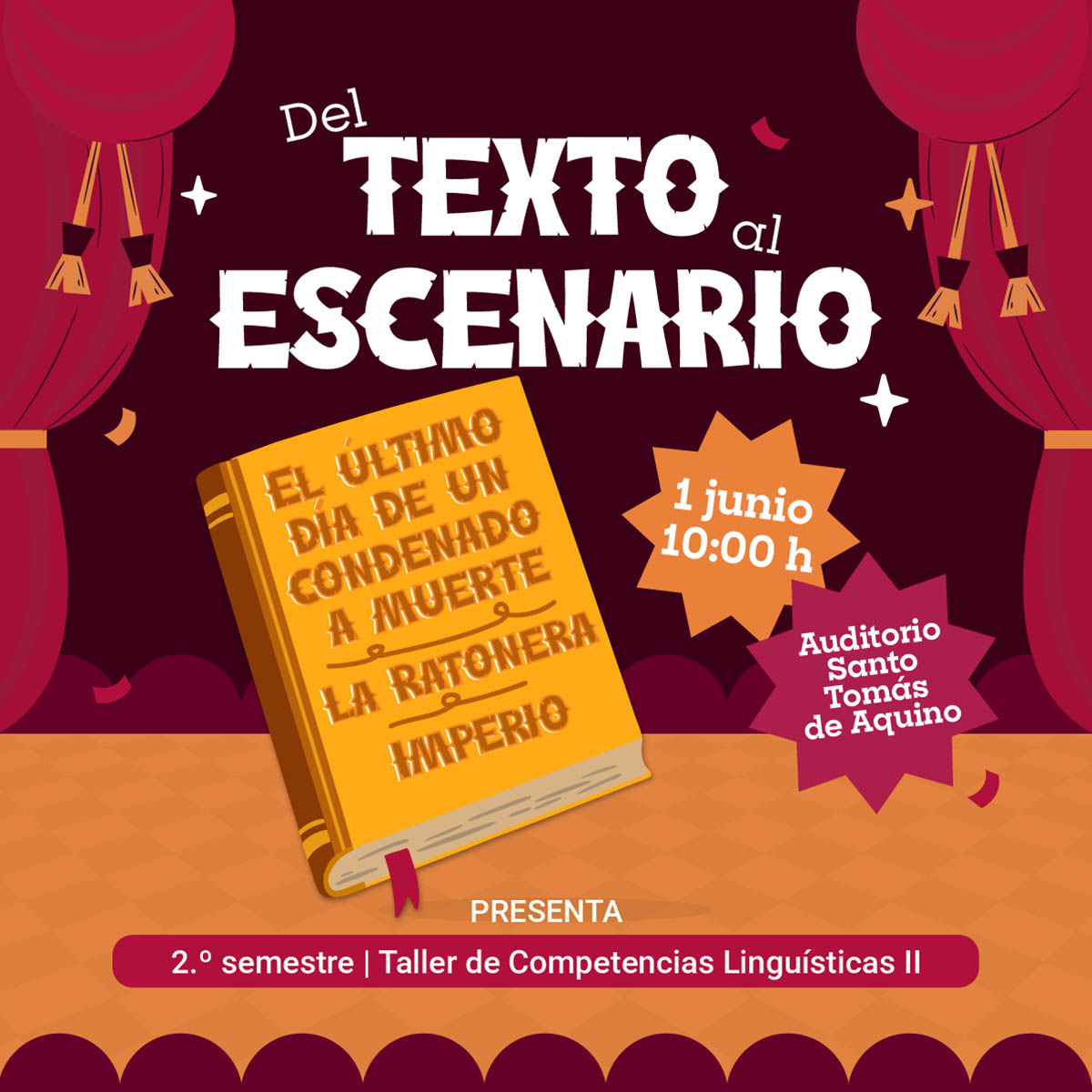 Cerrar vista en pantalla completa Del Texto al Escenario
