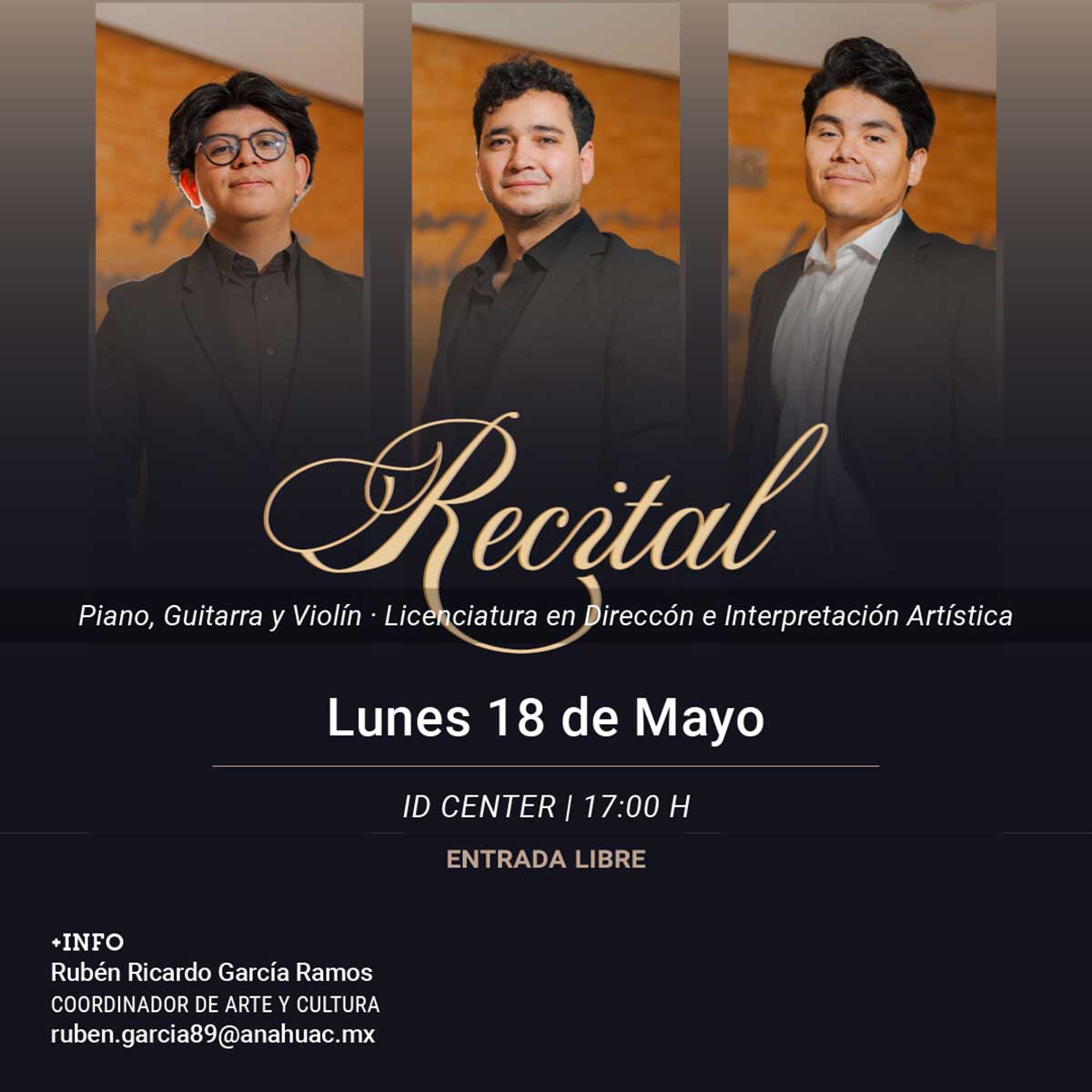 Recital de Alumnos de la Licenciatura en Dirección e Interpretación Artística