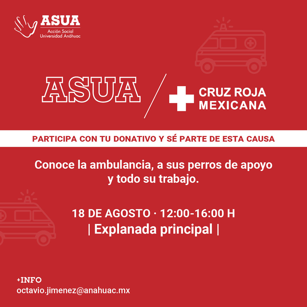 Cerrar vista en pantalla completa ASUA x Cruz Roja