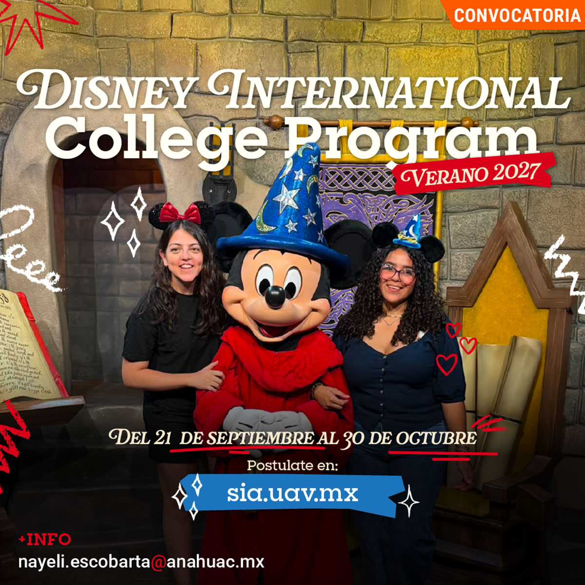 Cerrar vista en pantalla completa Disney International College Program: Verano 2027