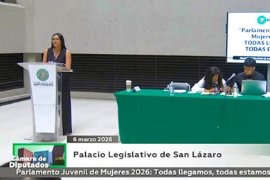 Alumna Participa en el Parlamento Juvenil de Mujeres 2026