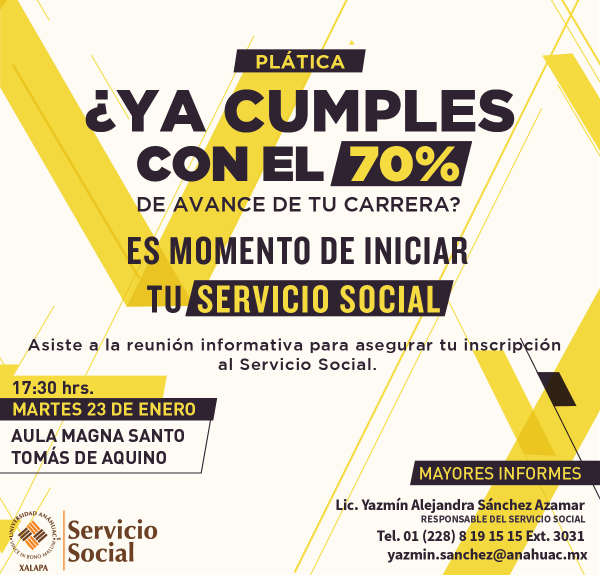 Reunión Informativa Servicio Social