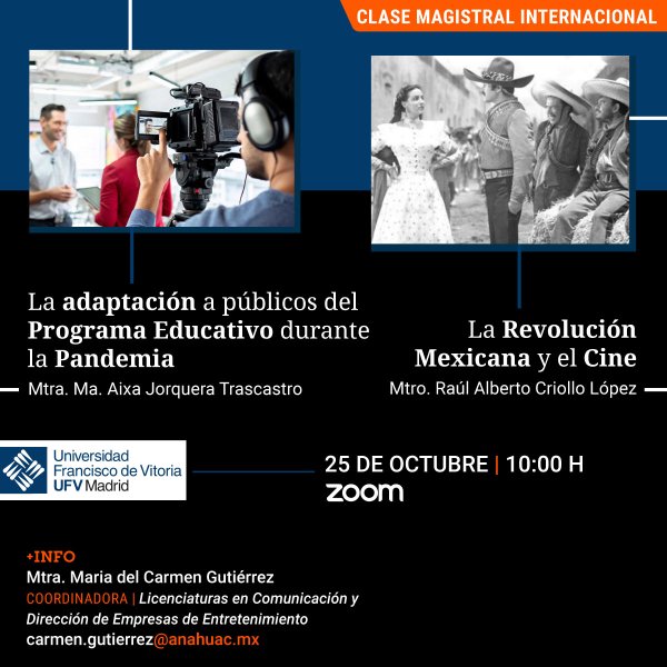 Clase Magistral Internacional con la Universidad Francisco de Vitoria, España