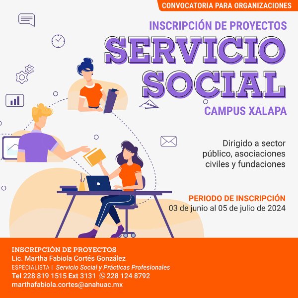 Servicio Social: Convocatoria para Organizaciones
