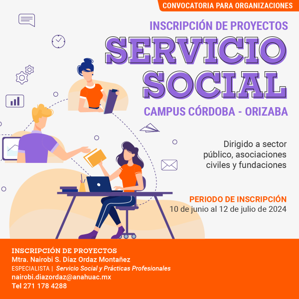 Servicio Social: Convocatoria para Organizaciones