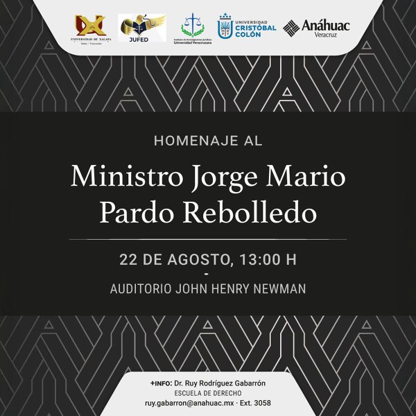Homenaje al Ministro Jorge Mario Pardo Rebolledo