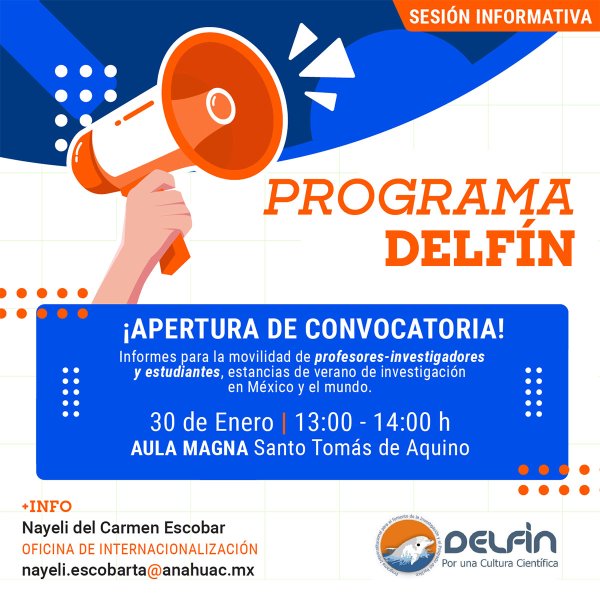 Sesión Informativa: Programa Delfín