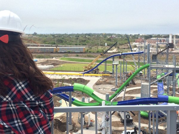 Visita académica a la obra del Parque Acuático Inbursa en Boca del Río